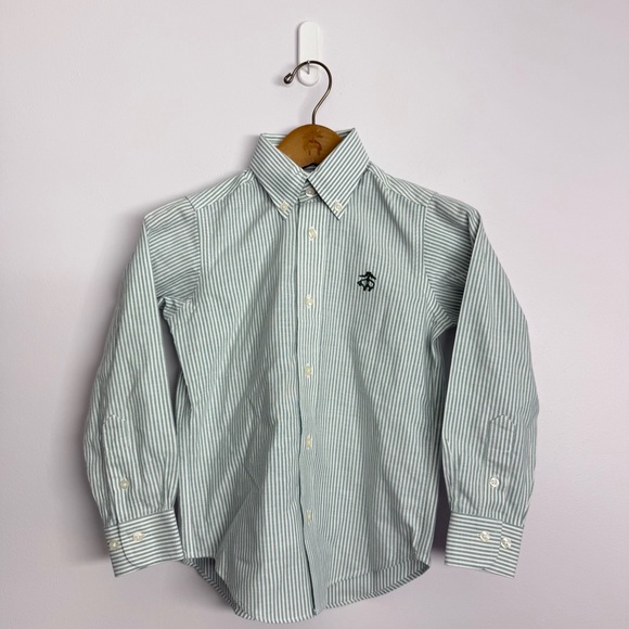 Brooks Brothers Other - Brooks Brothers Button Down Shirt Size XS Green White Striped NWOT